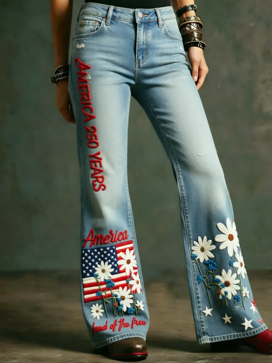 Women's 250th Anniversary Printed Jeans