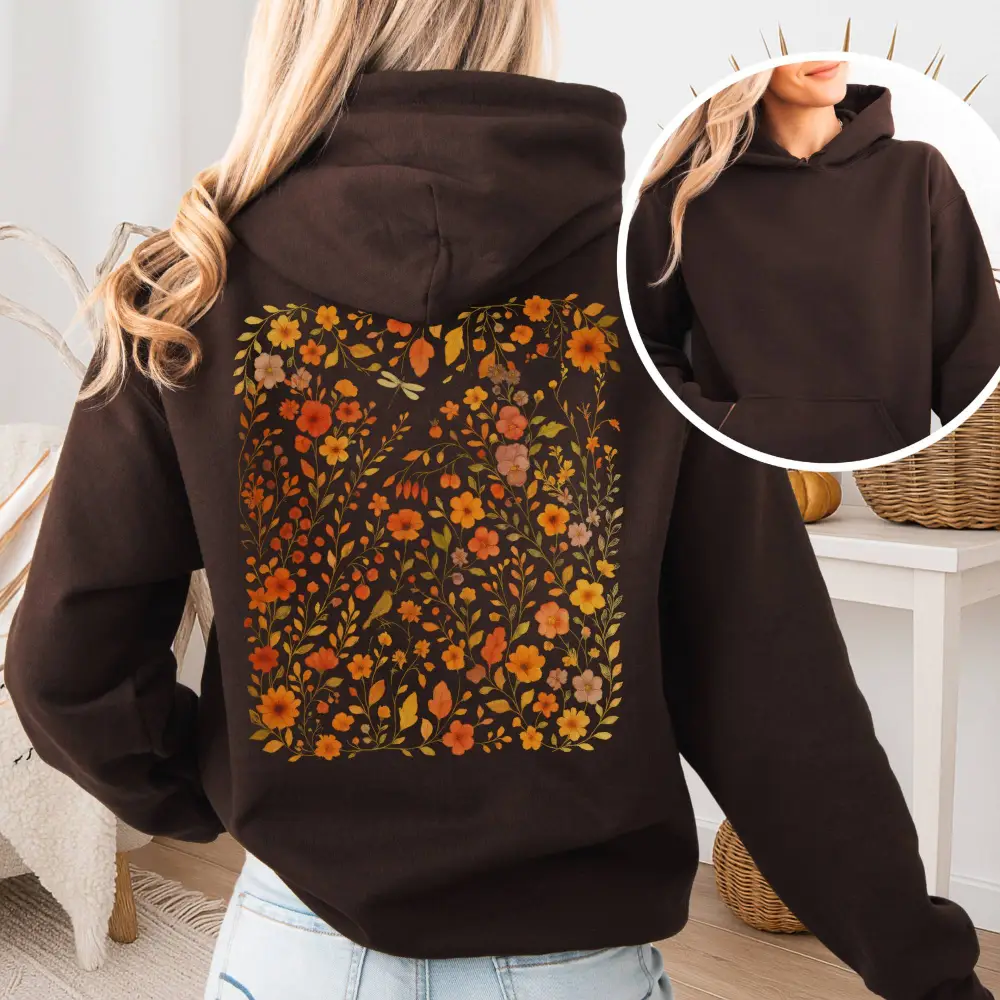 Cottagecore Floral  Wildflower Hoodie