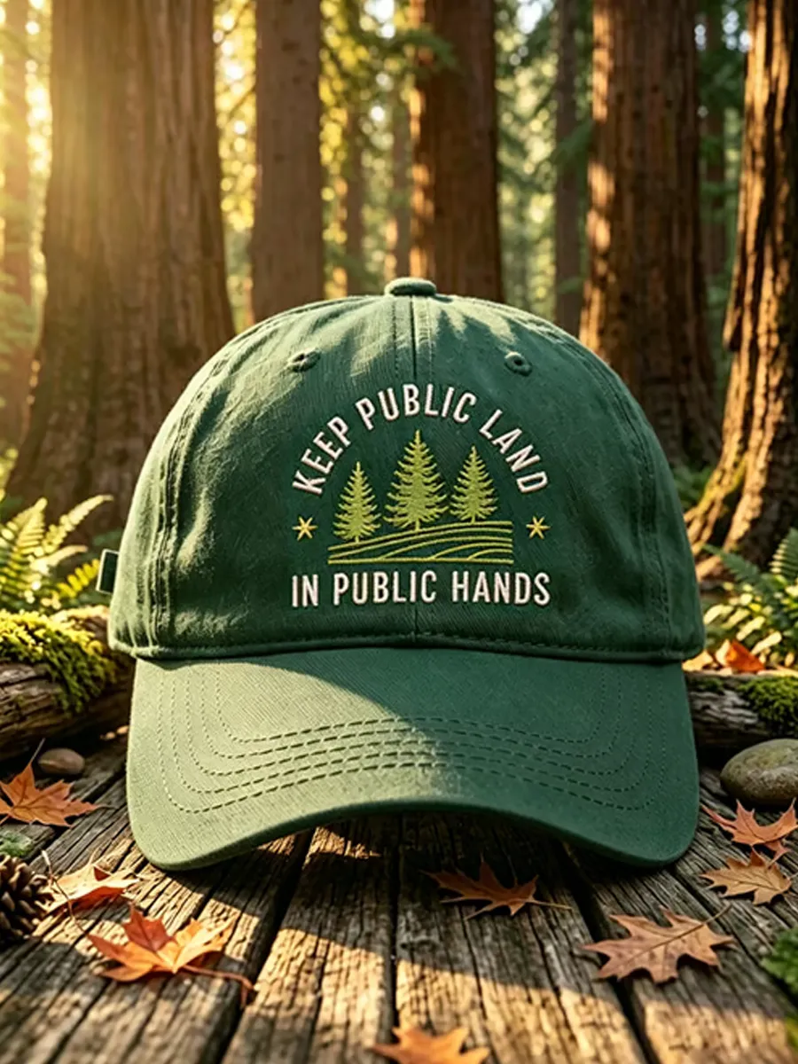 Unisex RESIST SAVE OUR PARKS Washed Retro Baseball Cap