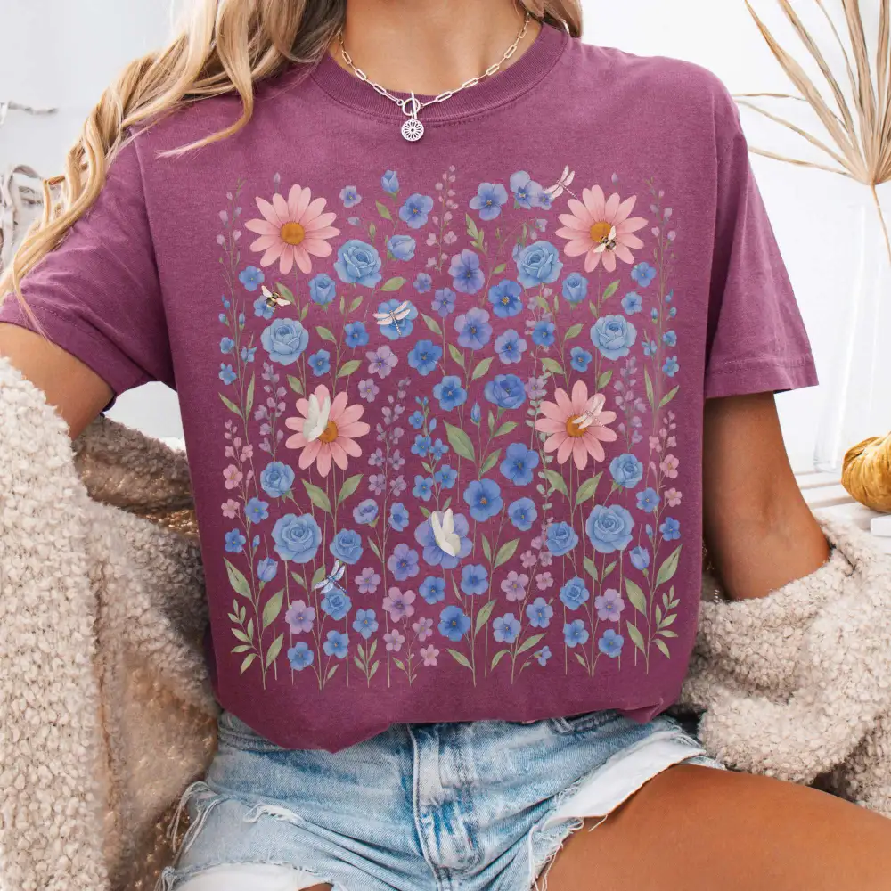 Cottagecore Wildflower T-shirt