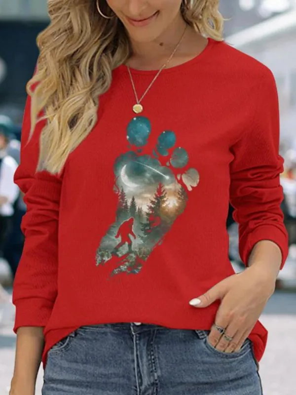 Bigfoot Forest Footprint Tee