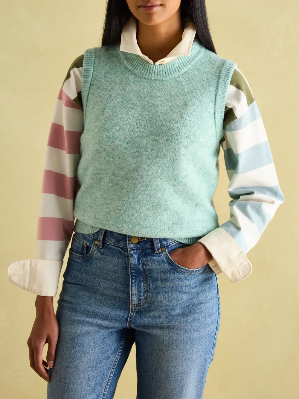Pink Knitted Vest