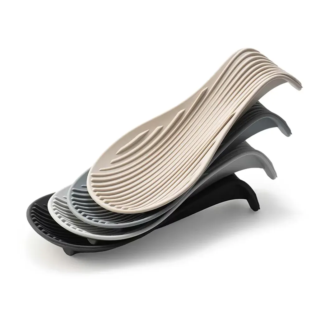 1/4Pcs Silicone Insulated Spoon Holder Heat