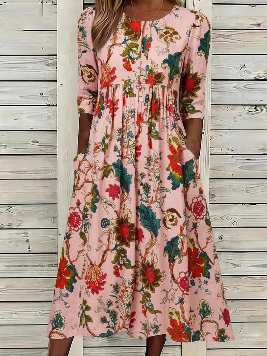 Women's Cotton Art Print dress