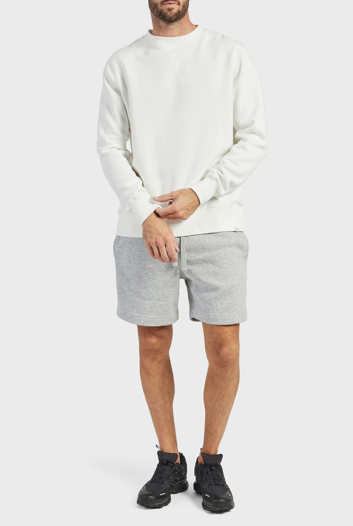 Academy Sweat Short-Oxford heather