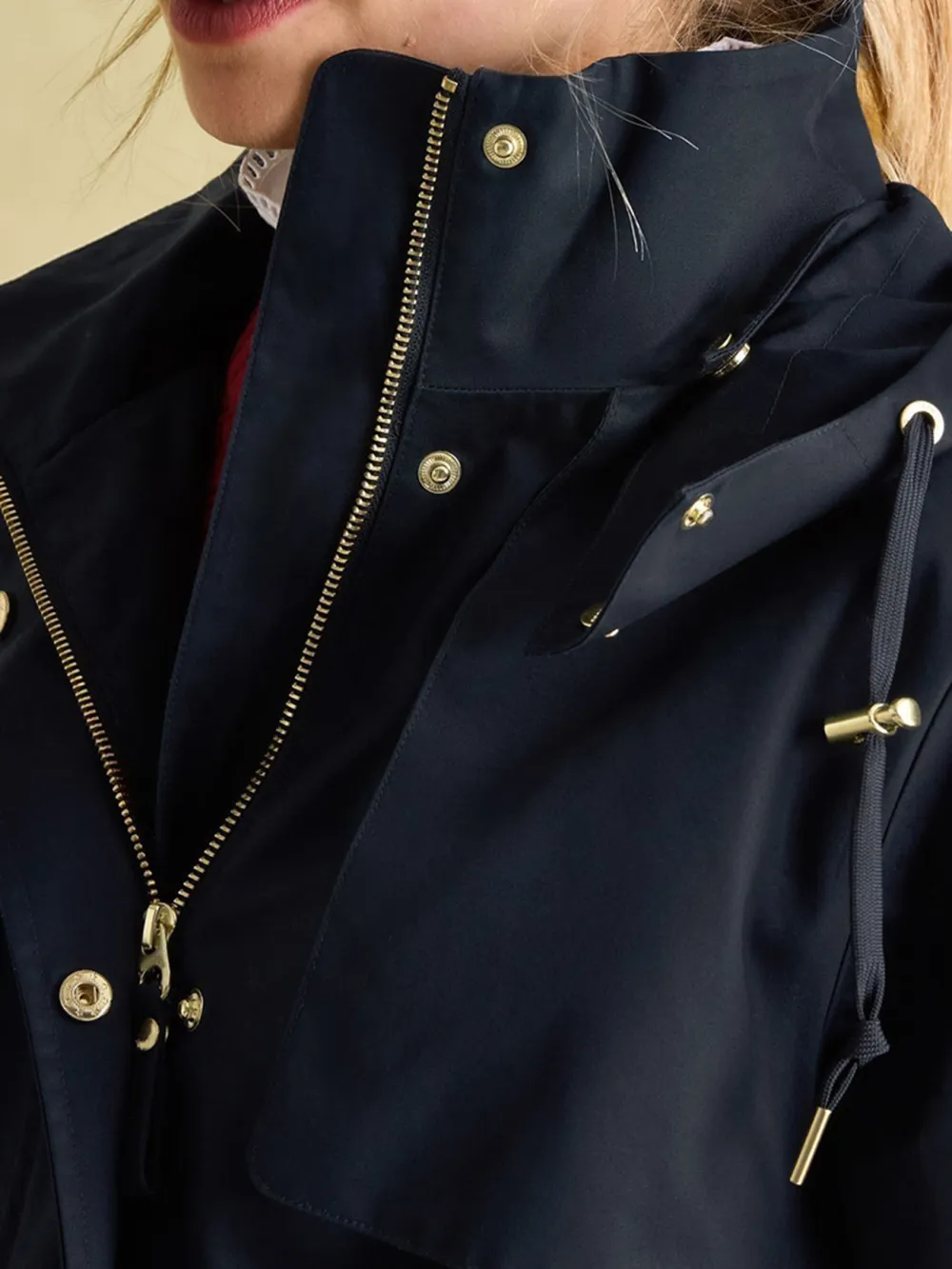 Navy Waterproof Raincoat with Hood