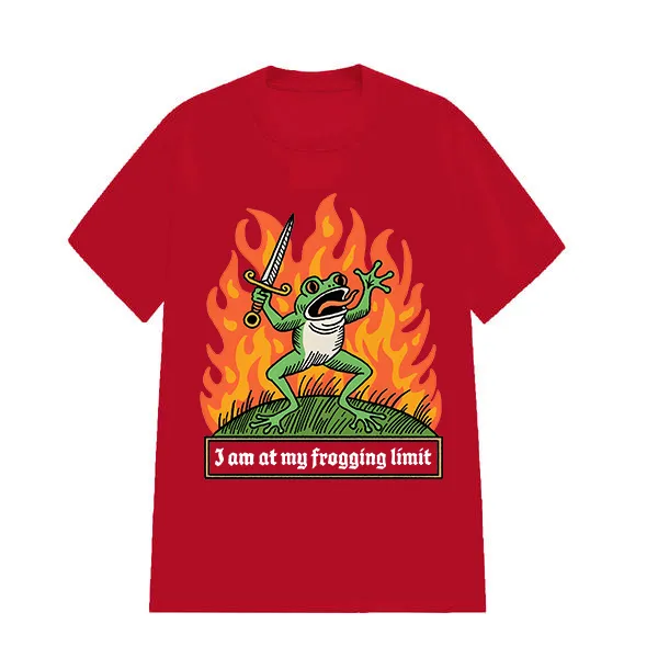 I'm At My Frogging Limit Printed Tee