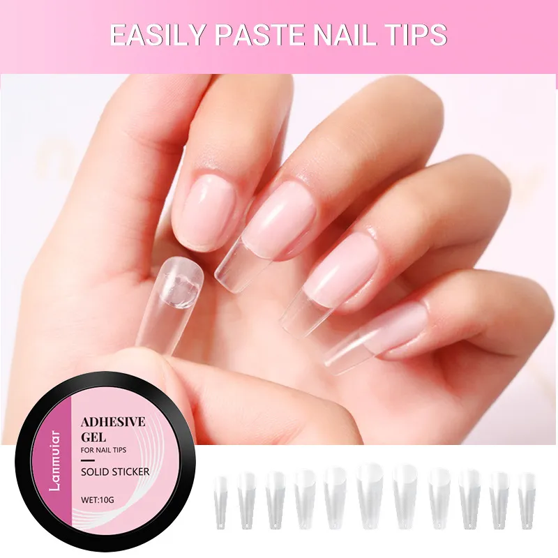 Nailhour 10g Solid Nail Gel Transparent Acrylic Nail Tips Solid Building Gel