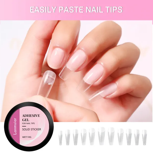 Nailhour 10g Solid Nail Gel Transparent Acrylic Nail Tips Solid Building Gel