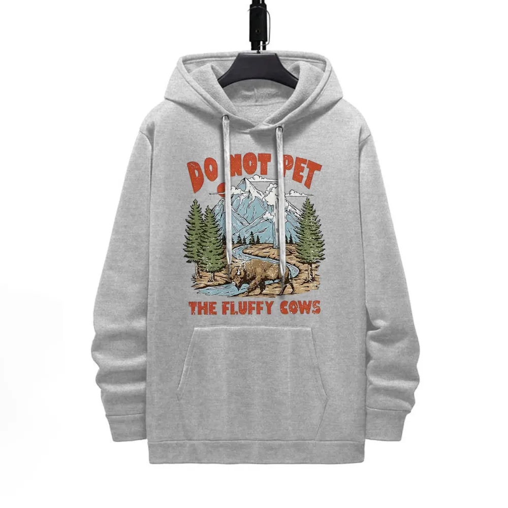 Wildlife Warning Graphic Casual Sweatshirts