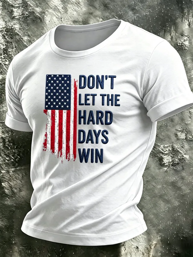 Men'S Faith  Flag Commemorative T-Shirt
