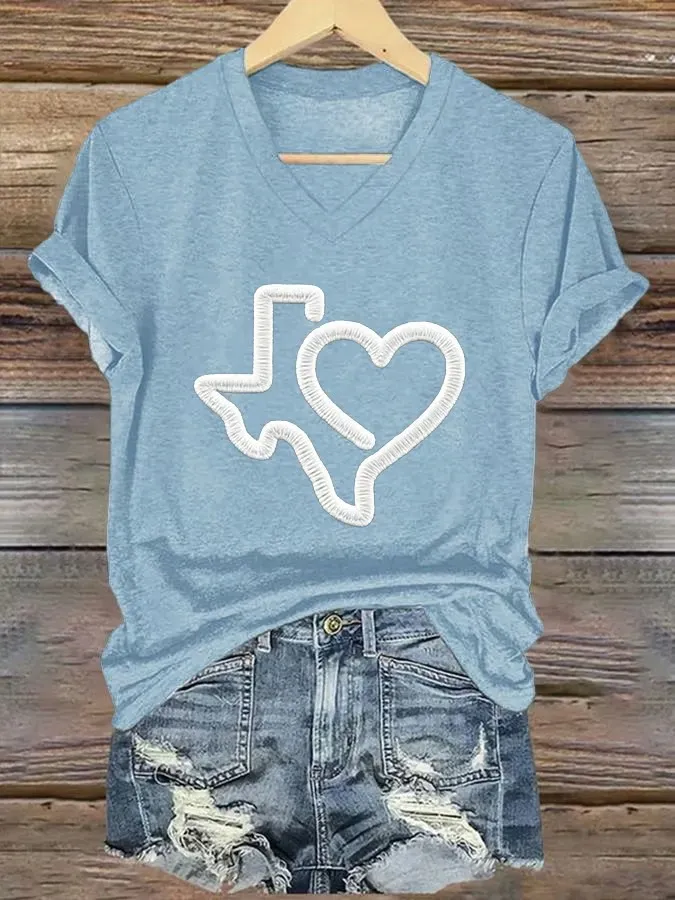 Women's Texas Strong V-Neck T-Shirt