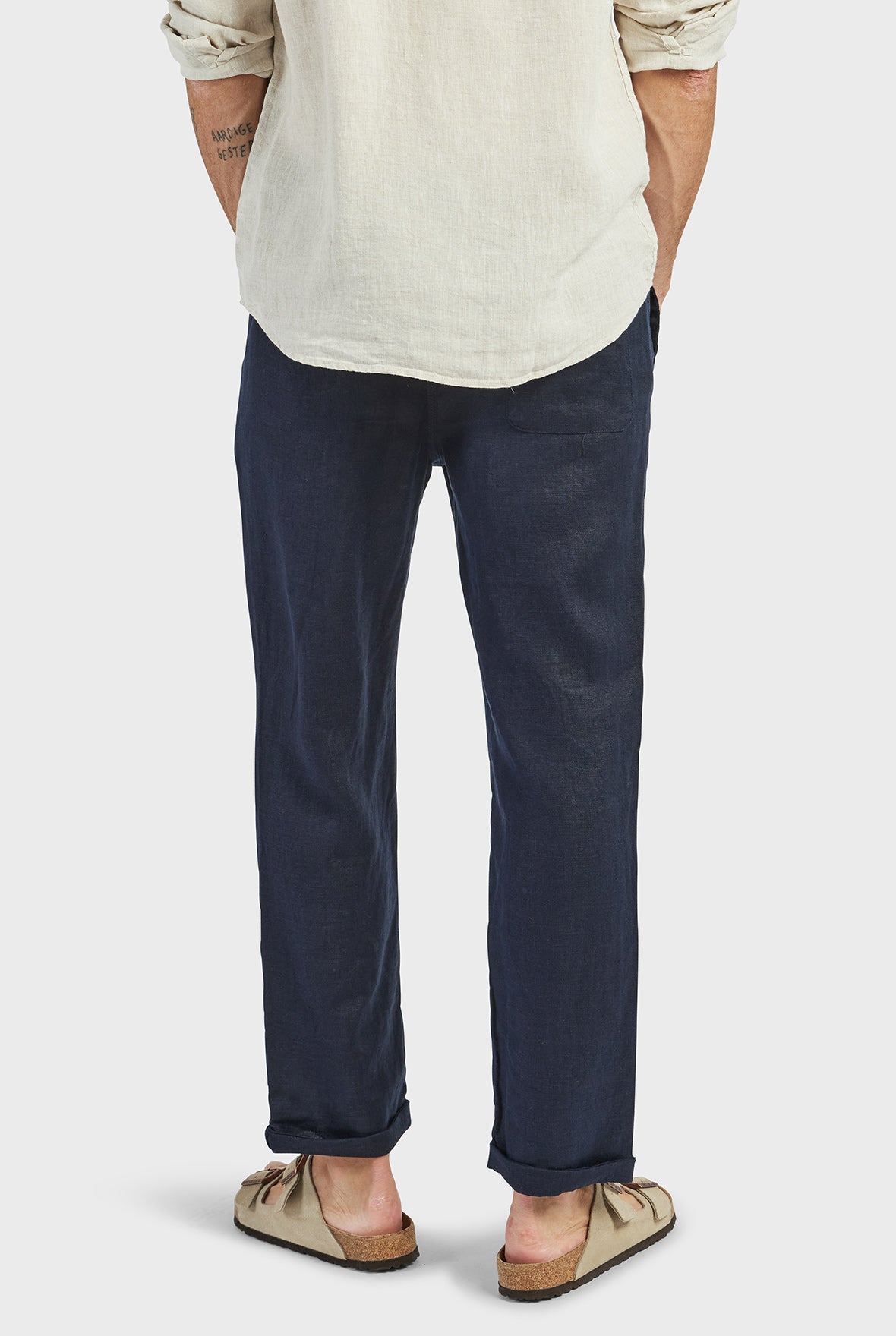 Riviera Linen Pant-black