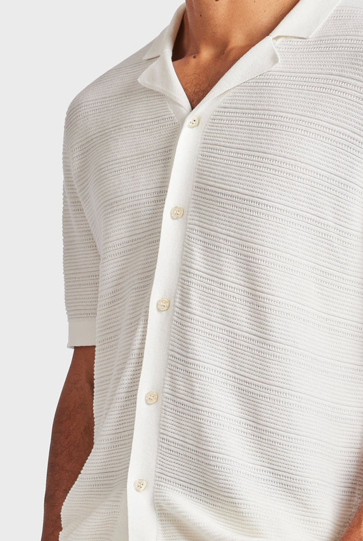 Monterey Knit SS Shirt-Natural