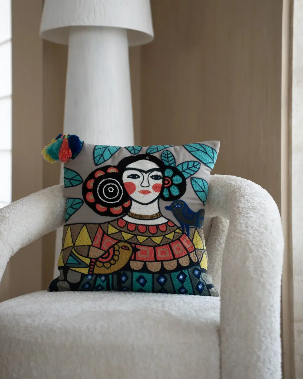 Frida Kahlo Songbird Cushion