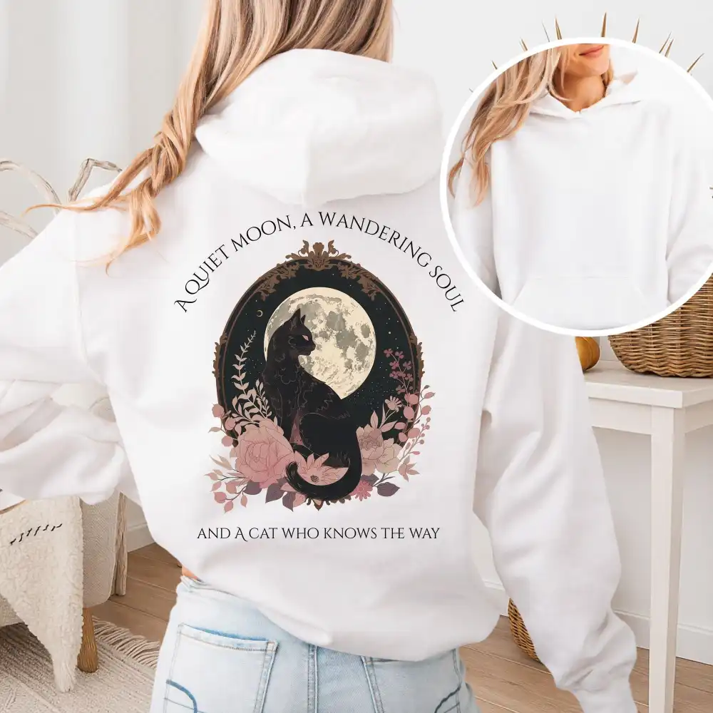 The Cat Who Knows the Way Hoodie