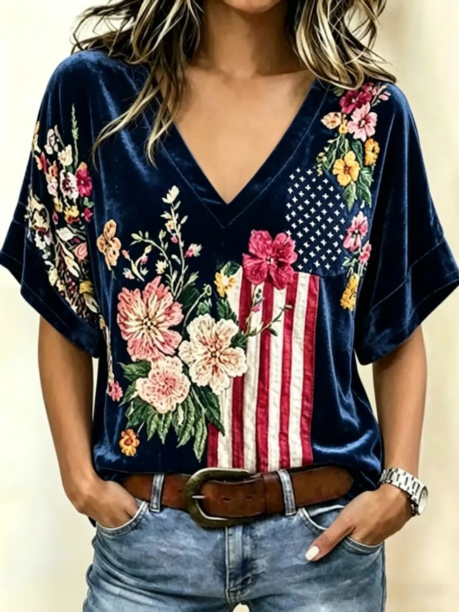 Ladies' Independence Day Casual T-Shirt