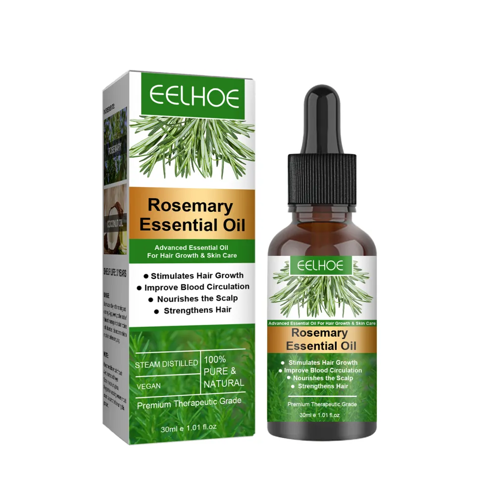 EELHOE  Natural plant extract rosemary hair care essential oil, gentle maintenance of scalp, soft and shiny hair, natural fluffy and healthier-$LA