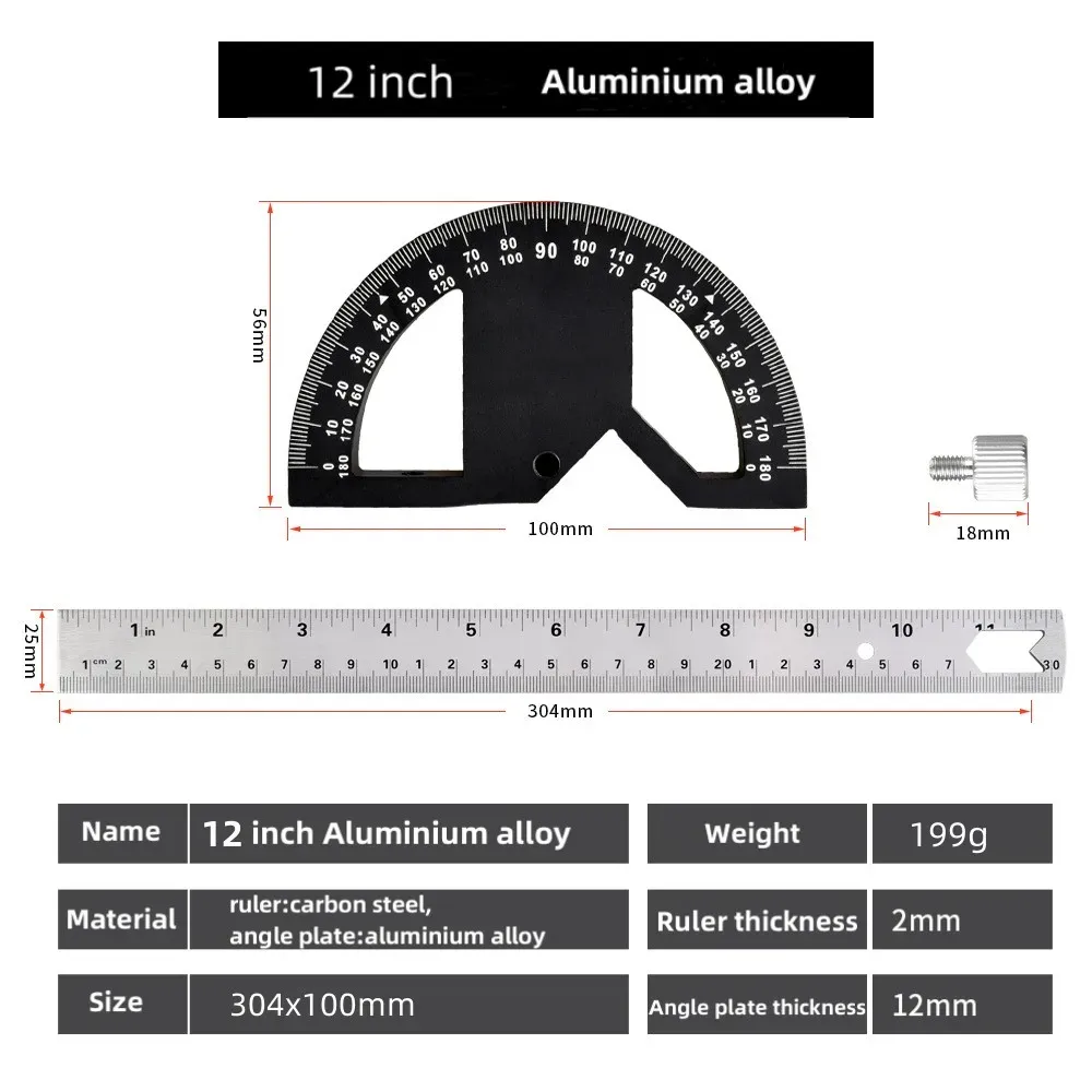 Woodworking Multi-Purpose Angle Ruler