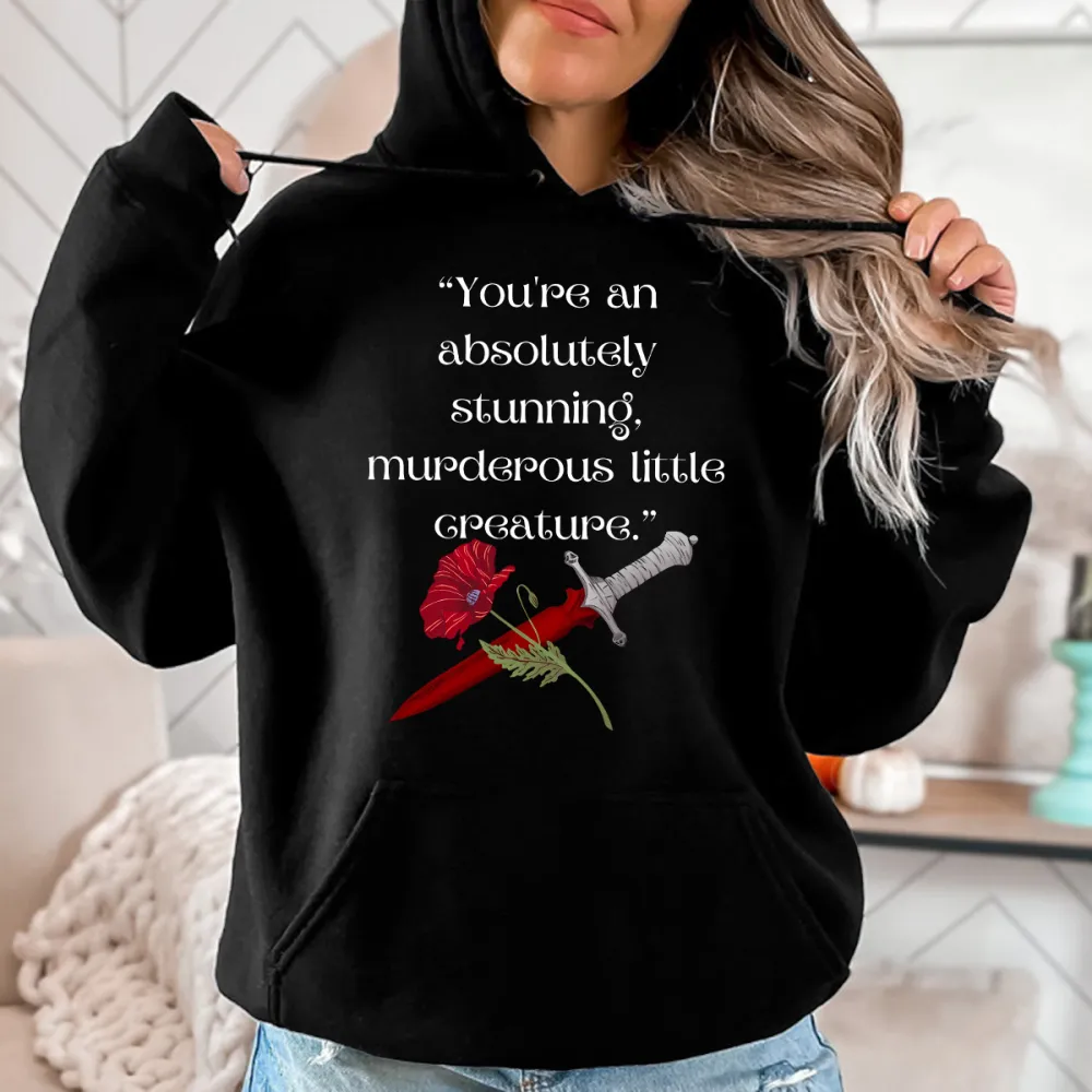 Letter Abstracts Printed Hoodies