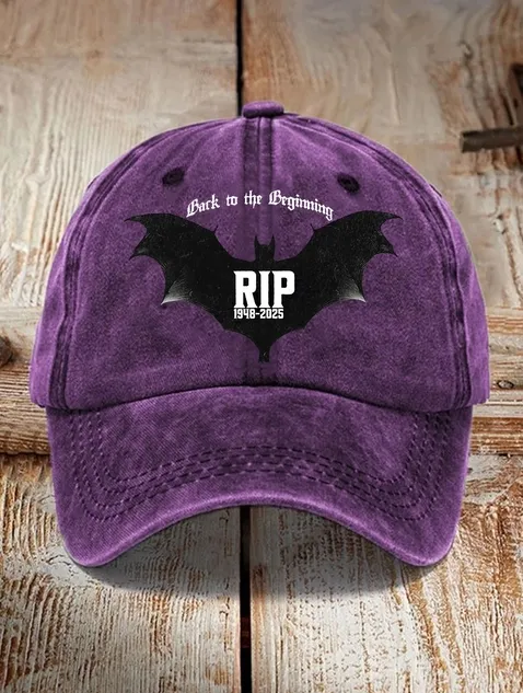 Unisex Prince Of Darkness Forever Rip Legend Ozzy Osbourne Memorial Hat