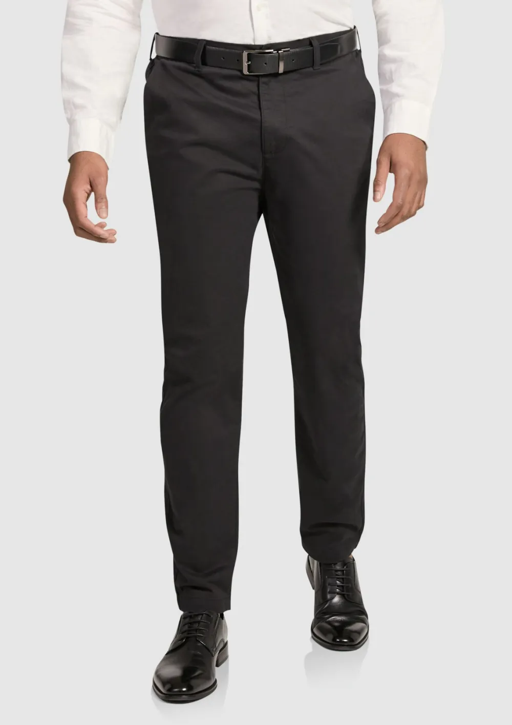 Black Chester Loose Tapered Chino Pants