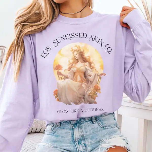 Sunlit Goddess Glow Long Sleeve T-Shirt
