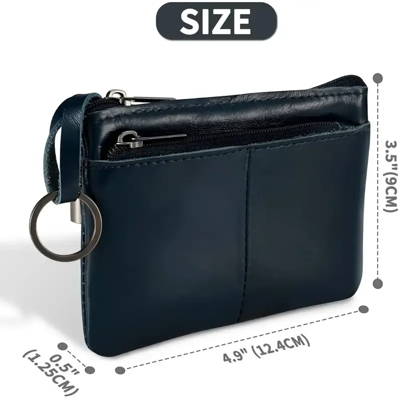 Women's Dark Blue Leather Wallet