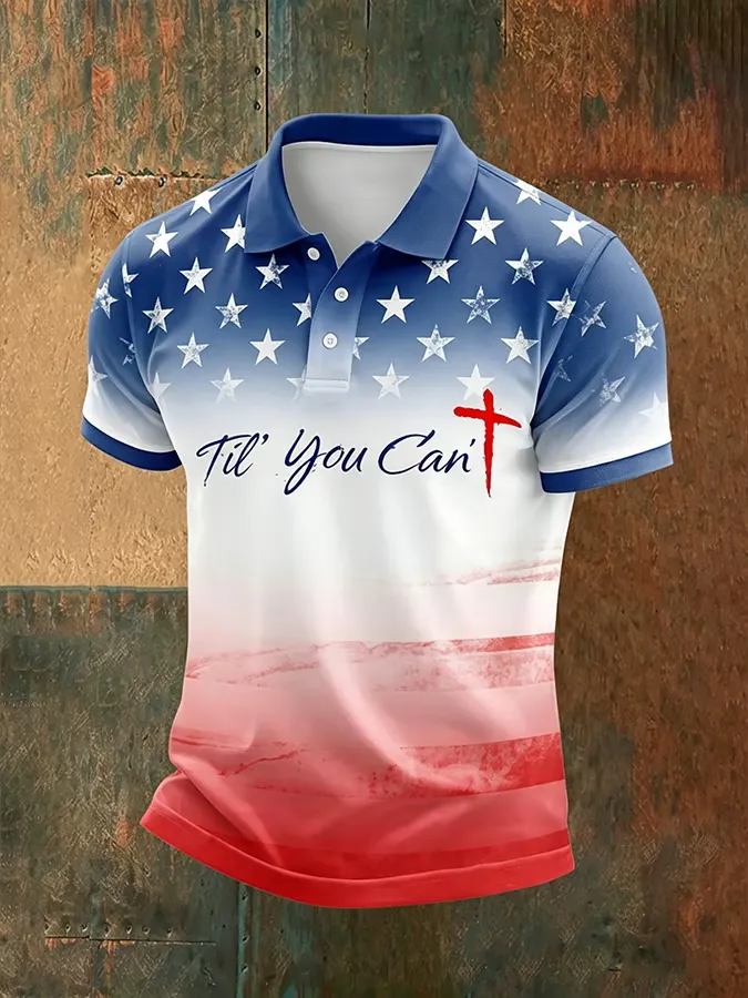 Men'S Casual Til You Can'T Make America Great Again With Personalized Printed Polo Shirt