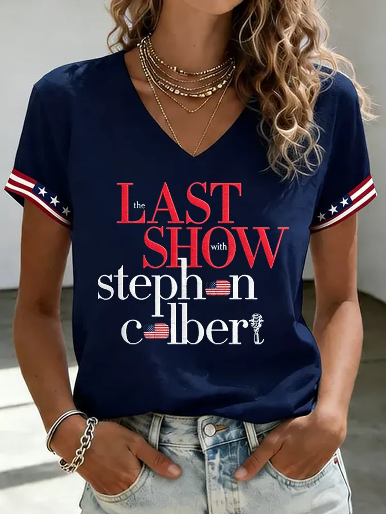 Women'S Retro Last Show Printed Top