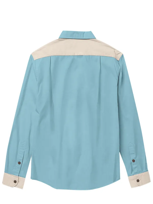 West Cowgirl Cactus Shirt For Men Button-down Shirt Long Sleeve 100% Cotton Shirt
