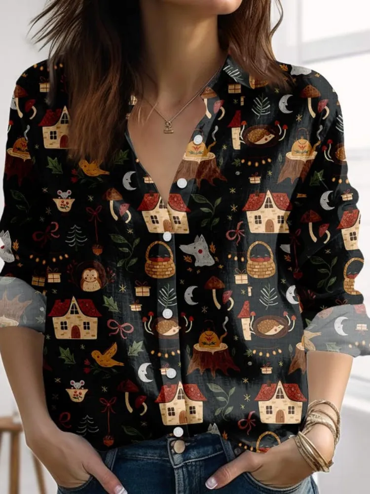 Fairy Tale Forest Print Shirt