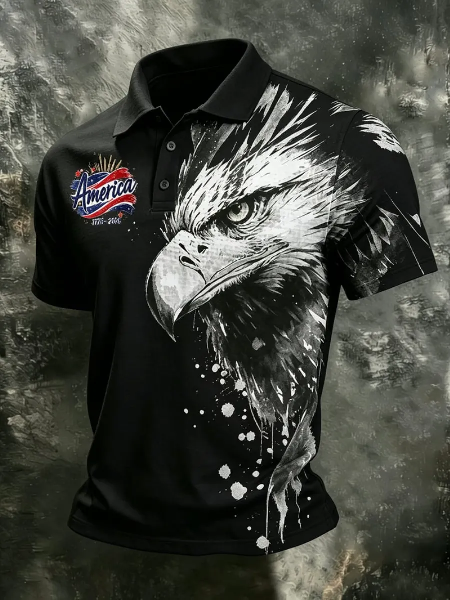 Men's 250th Anniversary Print Business Polo
