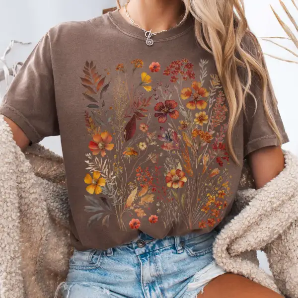 Vintage Cottagecore Wildflowers T-shirt