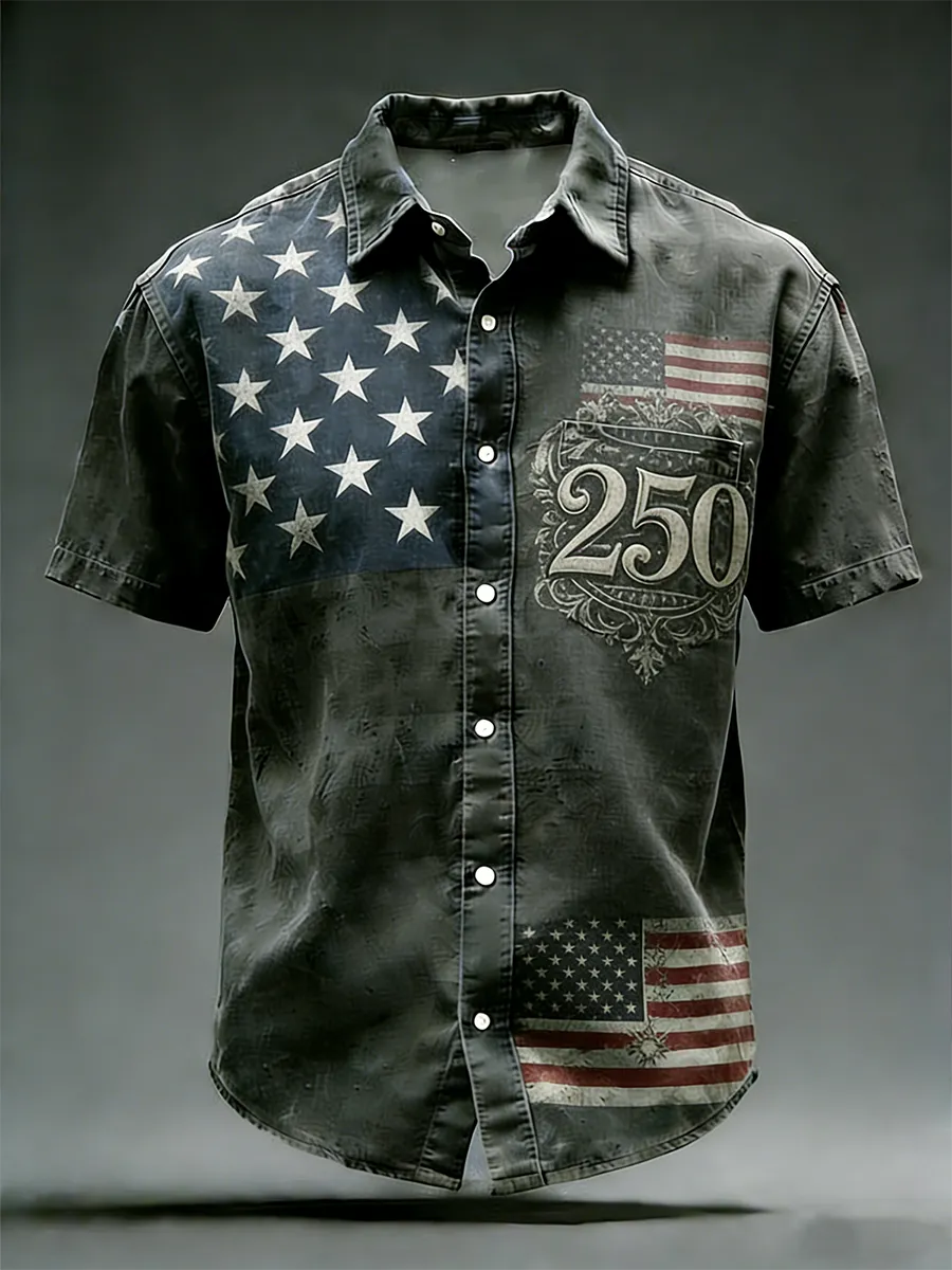 Men'S Independence Day 250Th Anniversary Holiday Hawaiian Shirt