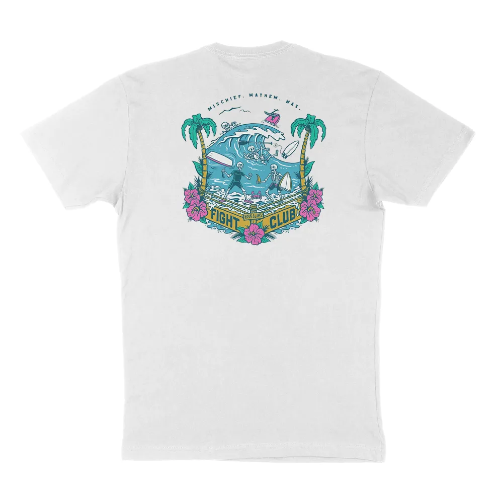 Tropical Round-Neck Printed T-Shirts