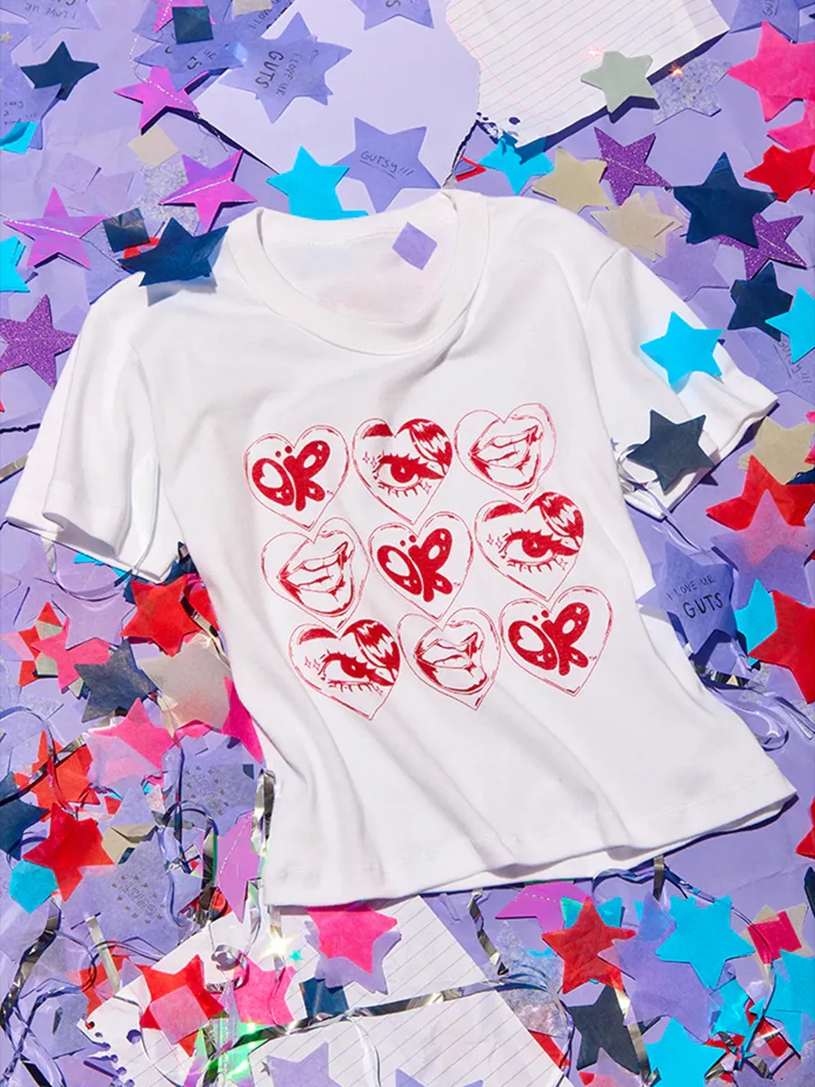 At A Festival Near You Crop Baby Tee