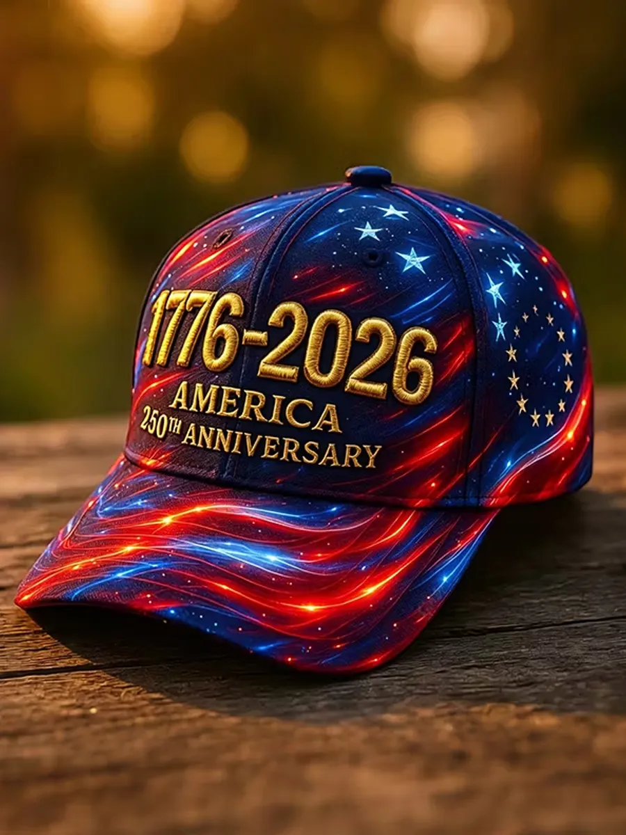 Men'S 1776-2026 America 250Th Anniversary Starry Sky Art Print Baseball Cap