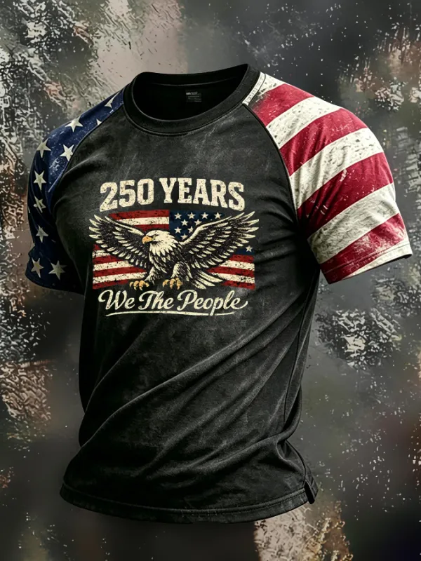 Men'S Casual Patriotic T-Shirt