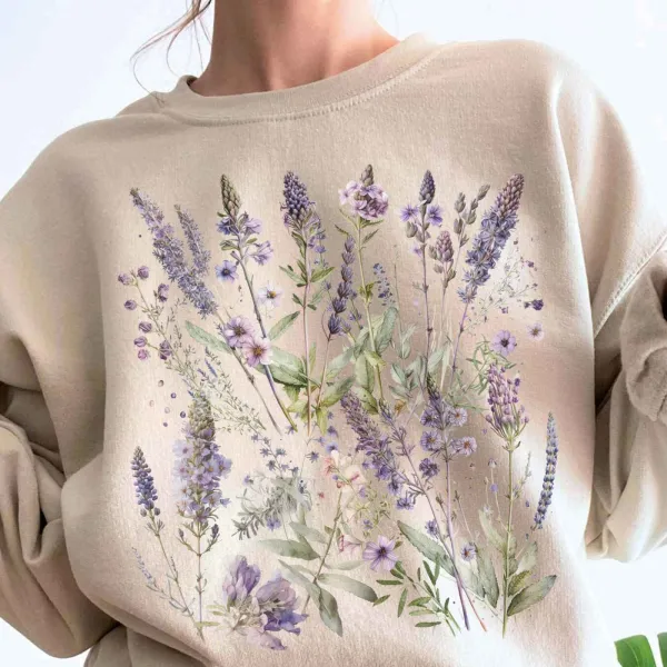 Lavender Cottagecore Sweatshirt