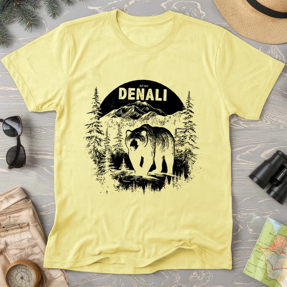 National Park Grizzly Bear Crewneck T-Shirt