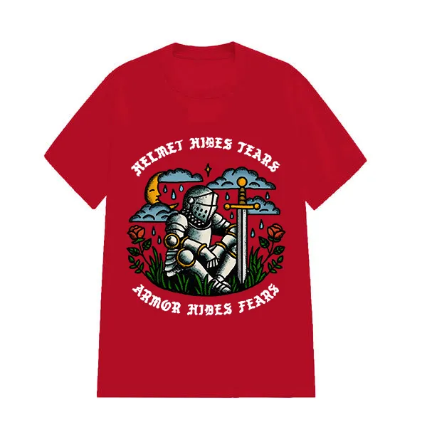 Helmet Hides Tears Armor Hides Fear Printed Tee​