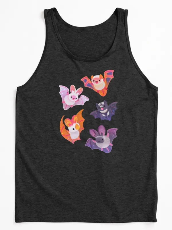 Bat - yellow Tank Top