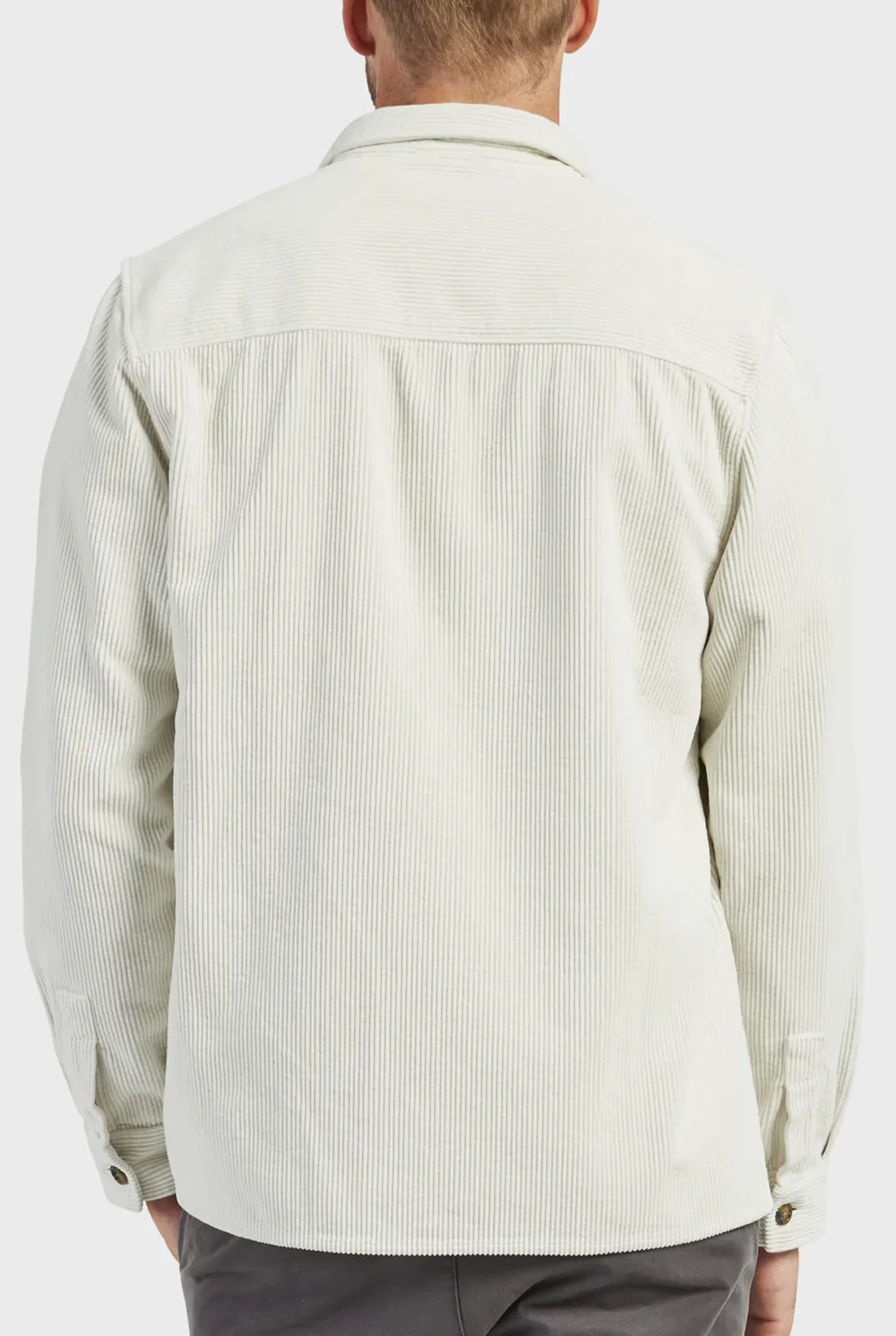 Cotton Cord Overshirt-Navy