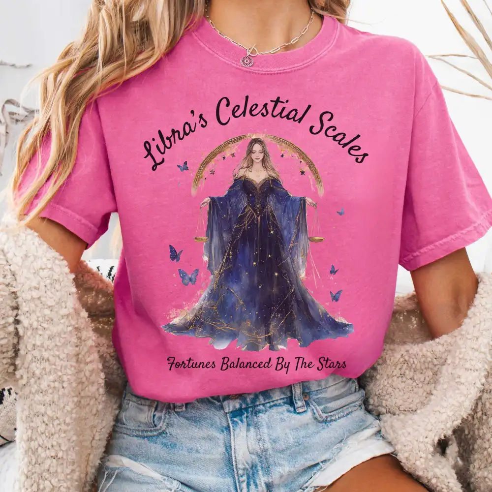Libra's Celestial Scales Zodiac Shirt