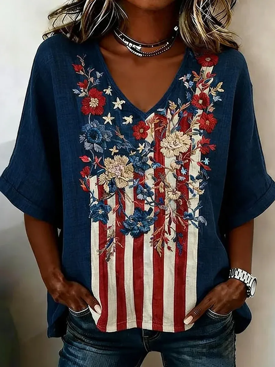 Women's USA 250th Anniversary Print T-Shirt
