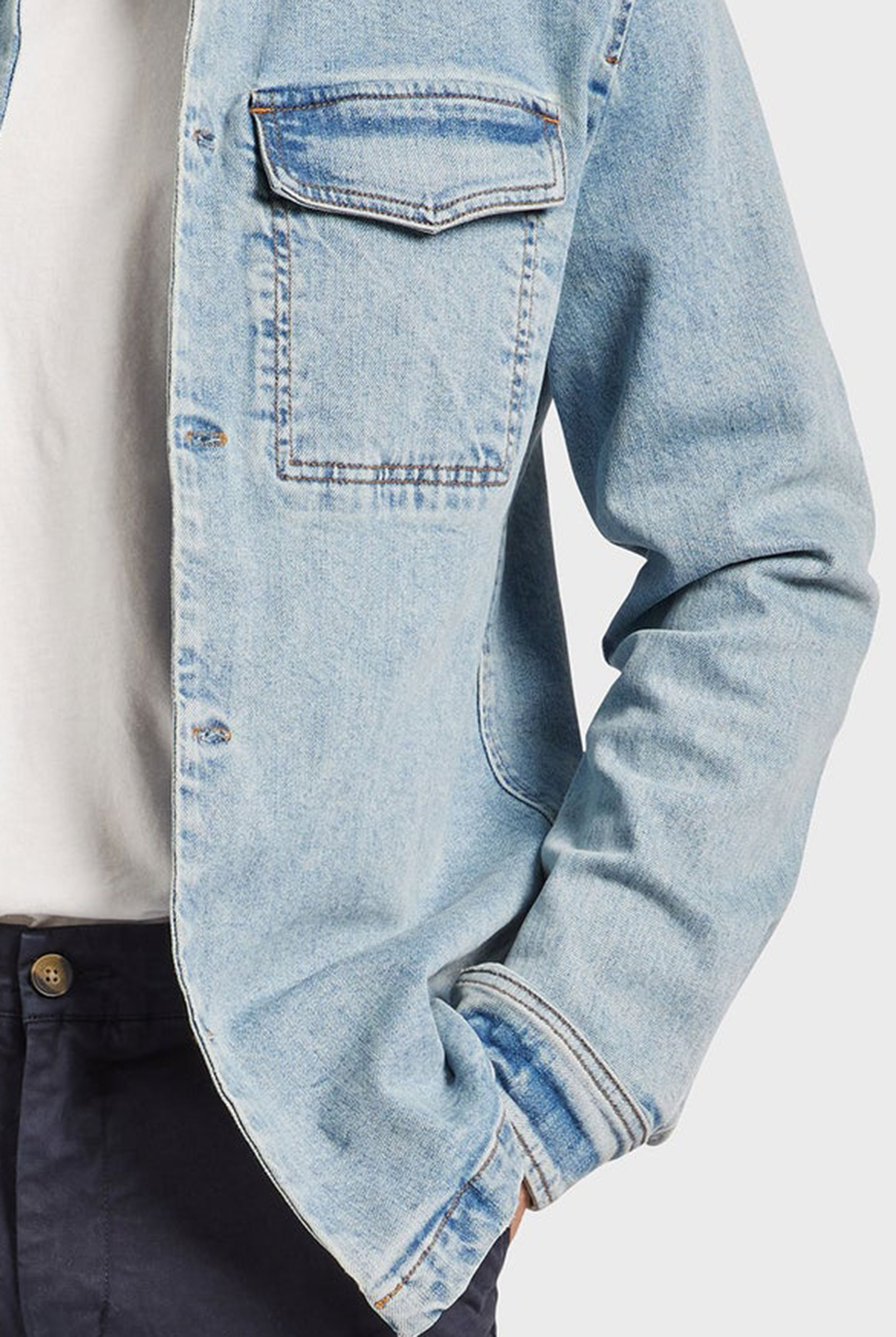 Jensen Indigo Overshirt- Light wash