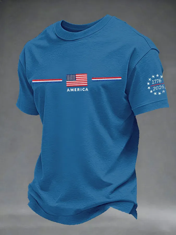 Men's Casual Printed Short-Sleeve T-Shirt