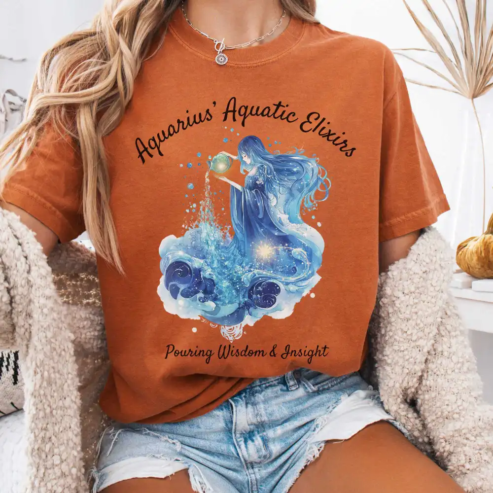 Aquarius Aquatic Elixirs Zodiac Shirt