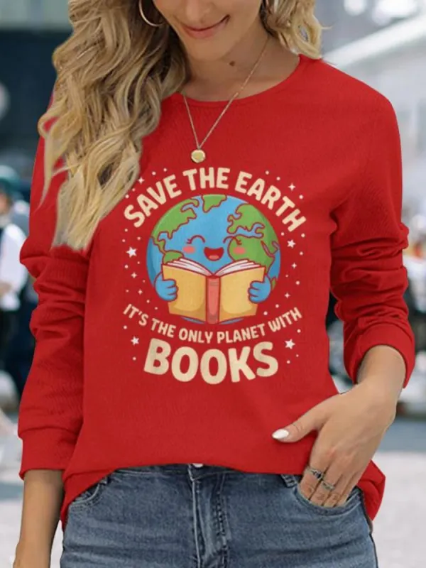 Cartoon Earth Graphic Tee
